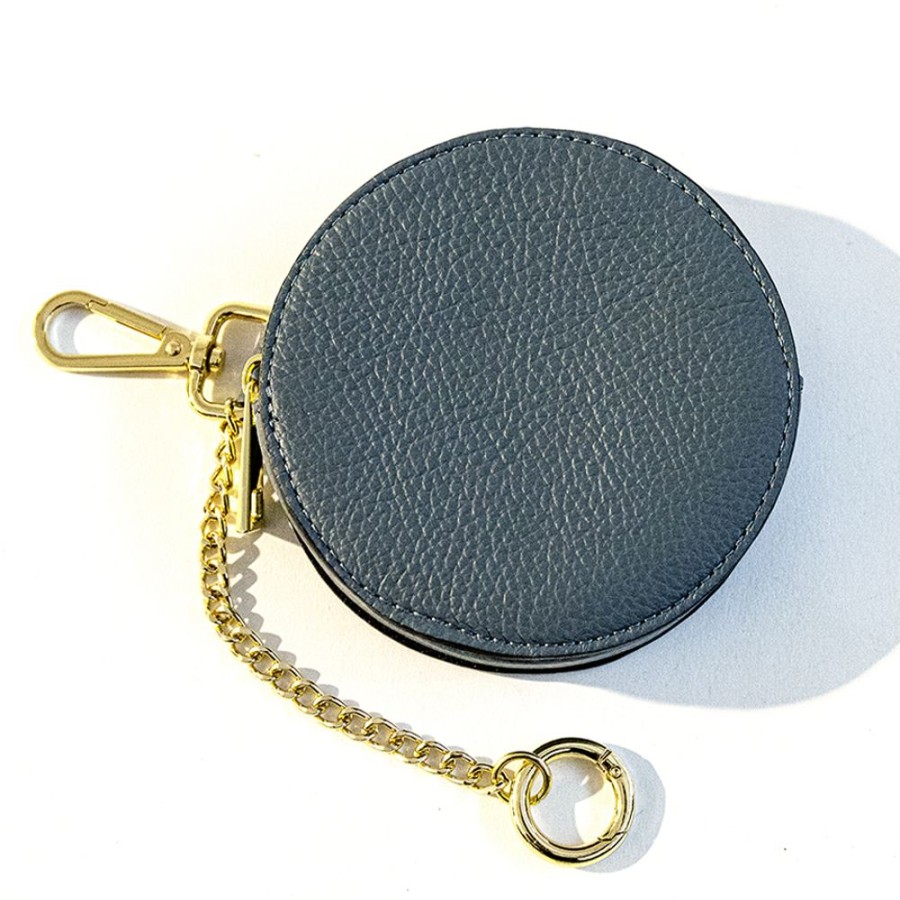 Accessori Laura Di Maggio | Pouch - Portamonete In Pelle Dollaro Avio - Laura Di Maggio